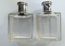Comprar Frascos Perfumeros Antiguos Franceses Cristal Tapa De Plata