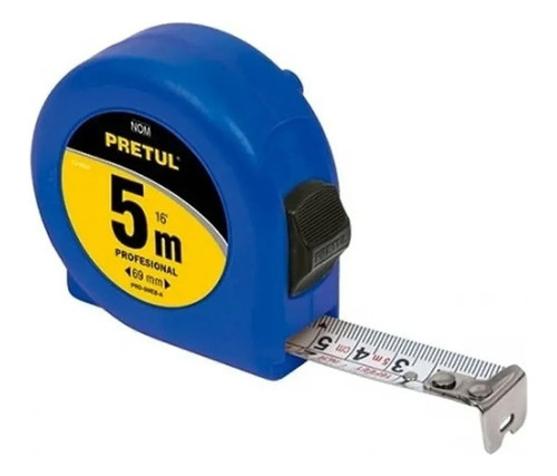 Cinta Metrica Flexometro 5 Metros 19 Mm 21608 Pretul - Mm