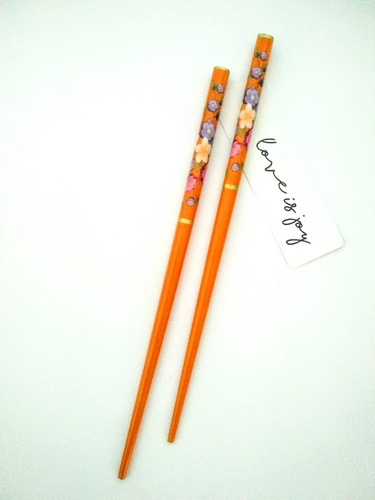 Palitos Para Cabello Japoneses De Madera Naranja