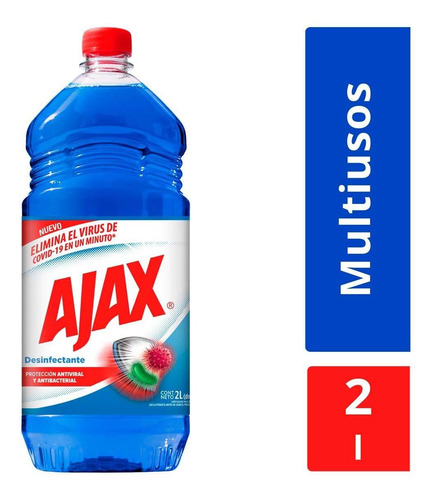 Limpiador Multiusos LĂquido Ajax Desinfectante 2l