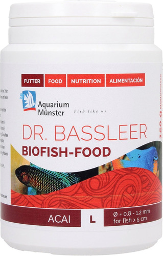Ração Peixe Dr Bassleer Biofish-food Açai L 60g
