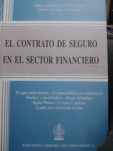 Libro Contrato De Seguro En El Sector Financiero 