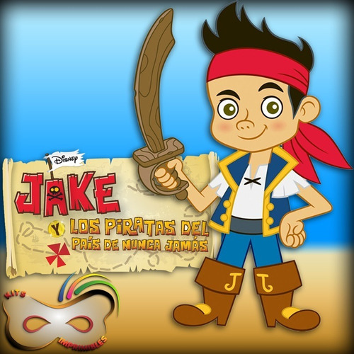 Kit Imprimible Jake Y Los Piratas - Candy Bar