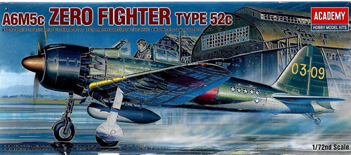 Avión 1:72 Academy - 12493 - A6m5c Zero Fighter Type 52c
