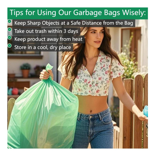 Bolsas De Basura Biodegradables De 13 Galones Pesadas En Y A