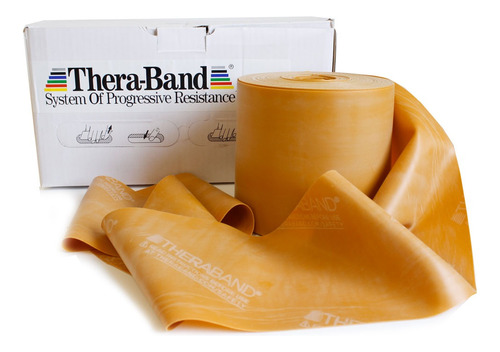 Banda Elastica Theraband  Rollo Dorado 45 M