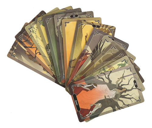 Cartas De Tarô De Madeira Escura Um Baralho Inglês Visions O