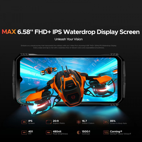 Doogee V Max Pro 22.000 Mah, Gamer, Resistente Y Dual Sim