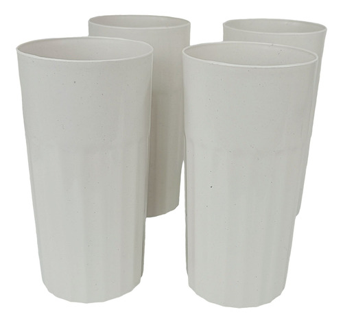 150 Vasos 440ml Plástico Blancos Económicos Mayoreo