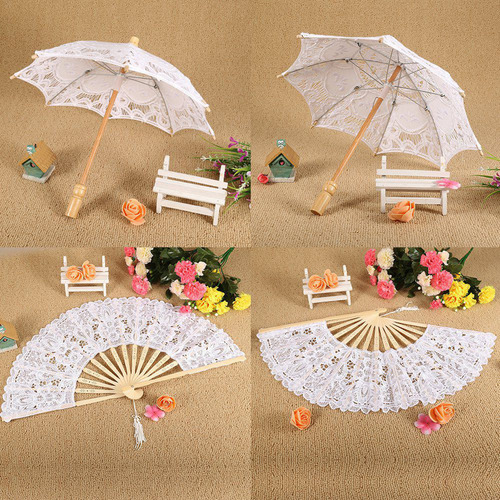 Nuevo Guarda-chuva De Renda Chique Para Mulheres E
