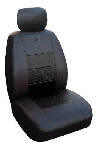 Imagen 5 de 8 de Fundas Cubre Asientos Auto Delanteras Cuero Eco Fitter Bastonada