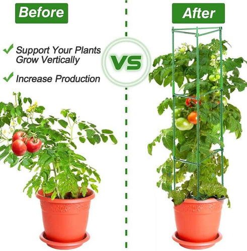 Jaula De Soporte Para Plantas De Tomate Para Jardin De 4 ...