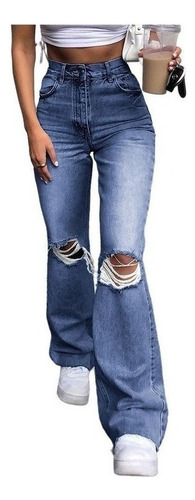 Women's A-line Ripped Jeans