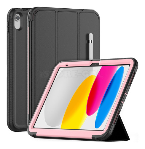 Funda Uso Rudo Tapa Iman Para iPad 10 10th 10.9 A2696 A2757