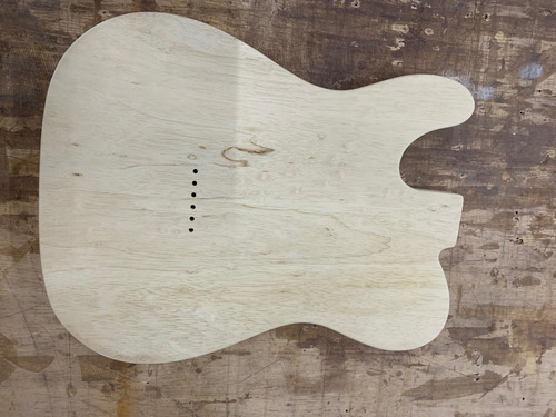 Imagem 2 de 4 de Corpo Guitarra Modelo Tele Deluxe Marupá