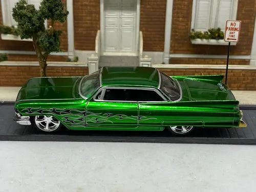 Jada 1:64 Cadillac 1961 Caddy Verde Dub City Old Skool | MercadoLivre