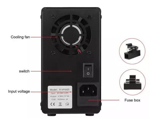 Fuente De Laboratorio Digital 120v 3a - Regulación Fina