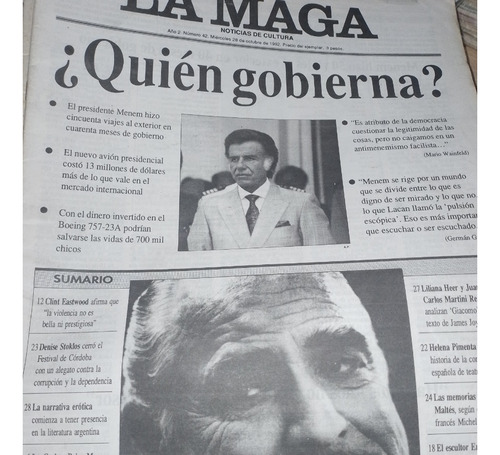 Revista La Maga * Nº 42 - Corto Maltes , K Richards Año 1992