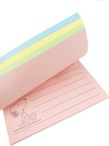 Peanuts Character Snoopy Colorful Sticky Notes,3.95 In X 2.9