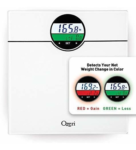 Báscula De Baño Digital Ozeri Weightmaster De 400 Libras Con