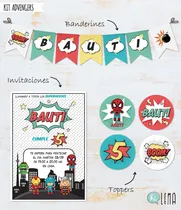 Comprar Kit Imprimible Superhéroes Avengers Deco + Candy Bar