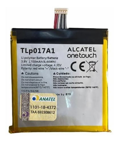 Bateria Para Celular Alcatel One Touch Tlp017a1 Original
