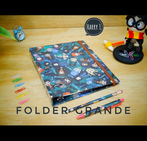 Folder Premium Harry Potter Grande +80h+separ. Hecho A Mano