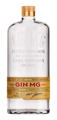 Gin Importado Mg X700cc London Dry Importado 