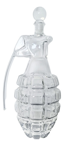 Botella De Licor De Vidrio Transparente Vintage Con Forma De