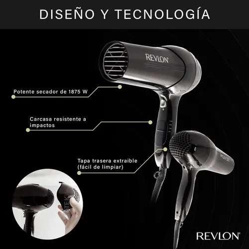 Secadora revlon negra outlet