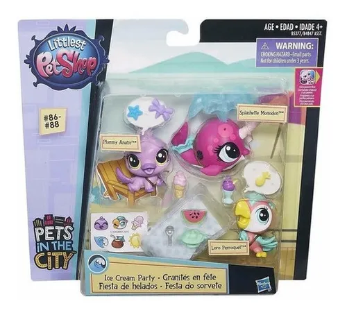 Littlest Pet Shop Mascotas Personajes Fiesta De Helados