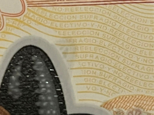 Billete De 100 Pesos Mexicano Con Error De Impresión. (Usado)