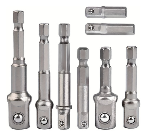 Juego 8 Adaptadores Para Llaves Y Brocas, Hexagonal