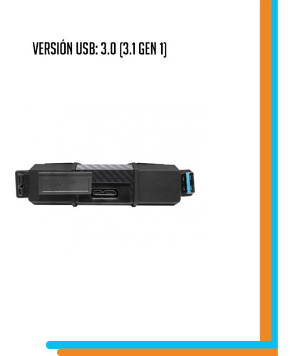 Disco duro externo Adata HD710 Pro AHD710P-4TU31 4TB negro