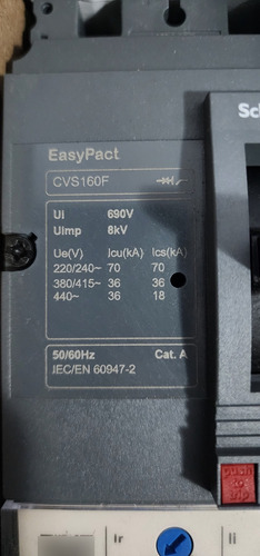 Interruptor Automatico 3p 125a 36ka Ref Lv516332 Schneider