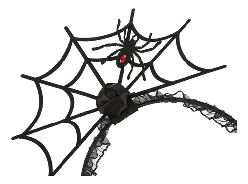 Diadema De Araña Diseño Telaraña Para Halloween Fiesta