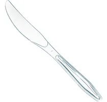 Comprar 100 Cuchillos De Plástico Transparente, Cuchillos De Plástic