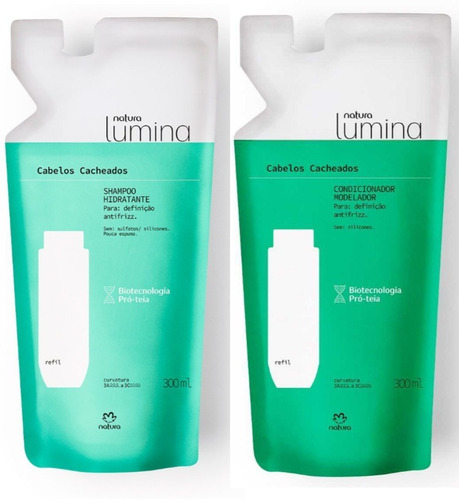 Shampoo Acondicionador Lumina Natura Cabello Rizado Repuesto