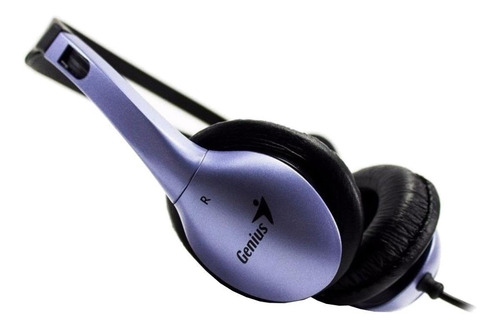 Imagen 2 de 2 de Audífonos Genius HS-04S azul y negro