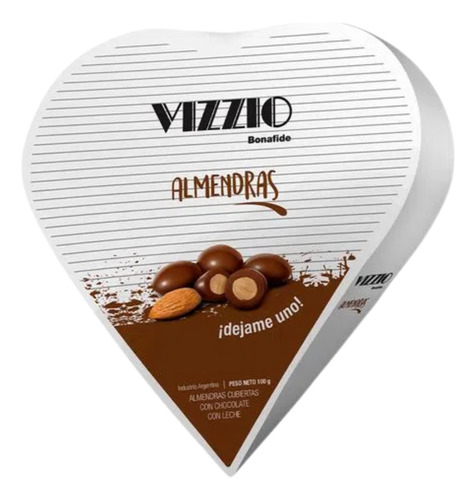 Vizzio Bonafide Almendras Estuche Corazon 100g Regalo