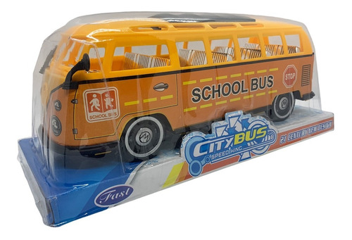 Combi Autobus Micro Escolar Grande 30 Cm Juguete A Fricción