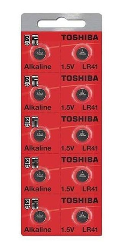 Bateria Para Relogios 192/lr41 Toshiba Kit Com 10 Unidades