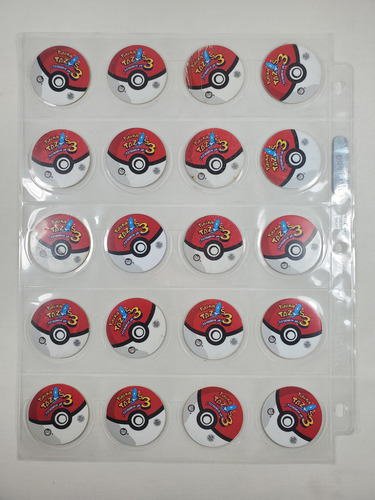 Colección De Tazos Pokemon 3 Con Estampa 38/38 Piezas (Usado)