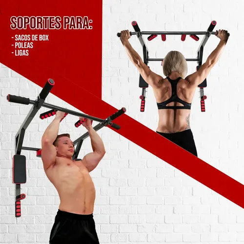 Gym barra para dominadas color 8 en 1 2025 uso rudo 400kg