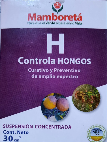 Imagen 2 de 2 de Mamboreta H 30 Cc Controla Hongos Oidio Fusarium Etc
