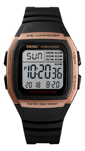 Reloj Digital Led Digital A Prueba De Agua Skmei