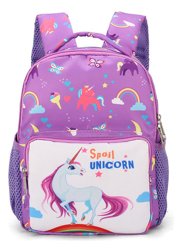 Unicornio Mochila Escolar De Dibujos Animados Mochila Kawaii