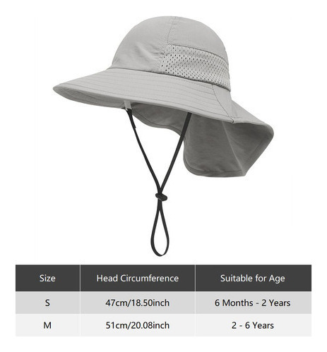 Sombrero De Playa Para Niños, Gorro De Protección Solar Ajus
