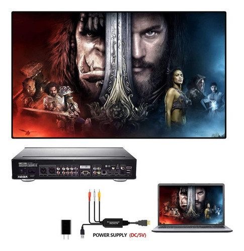 Cables Para Audio Vídeo Convertidor De Av A Hdmi, Rca A Hdmi