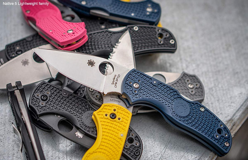 Spyderco Native 5 Cuchillo Plegable Ligero Mango Frn Negro